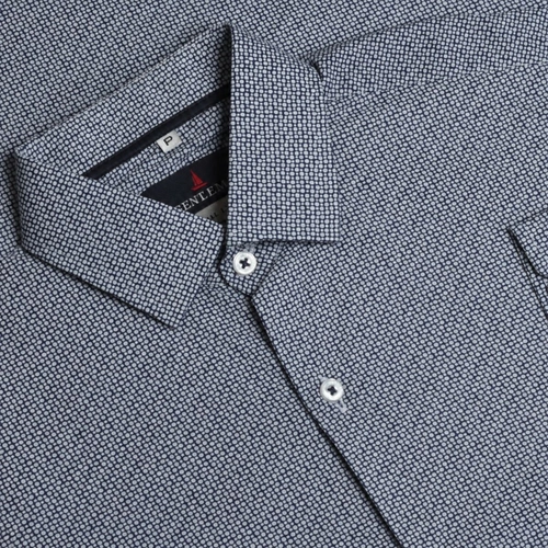 CAMISA MINIPRINT 60 AZUL