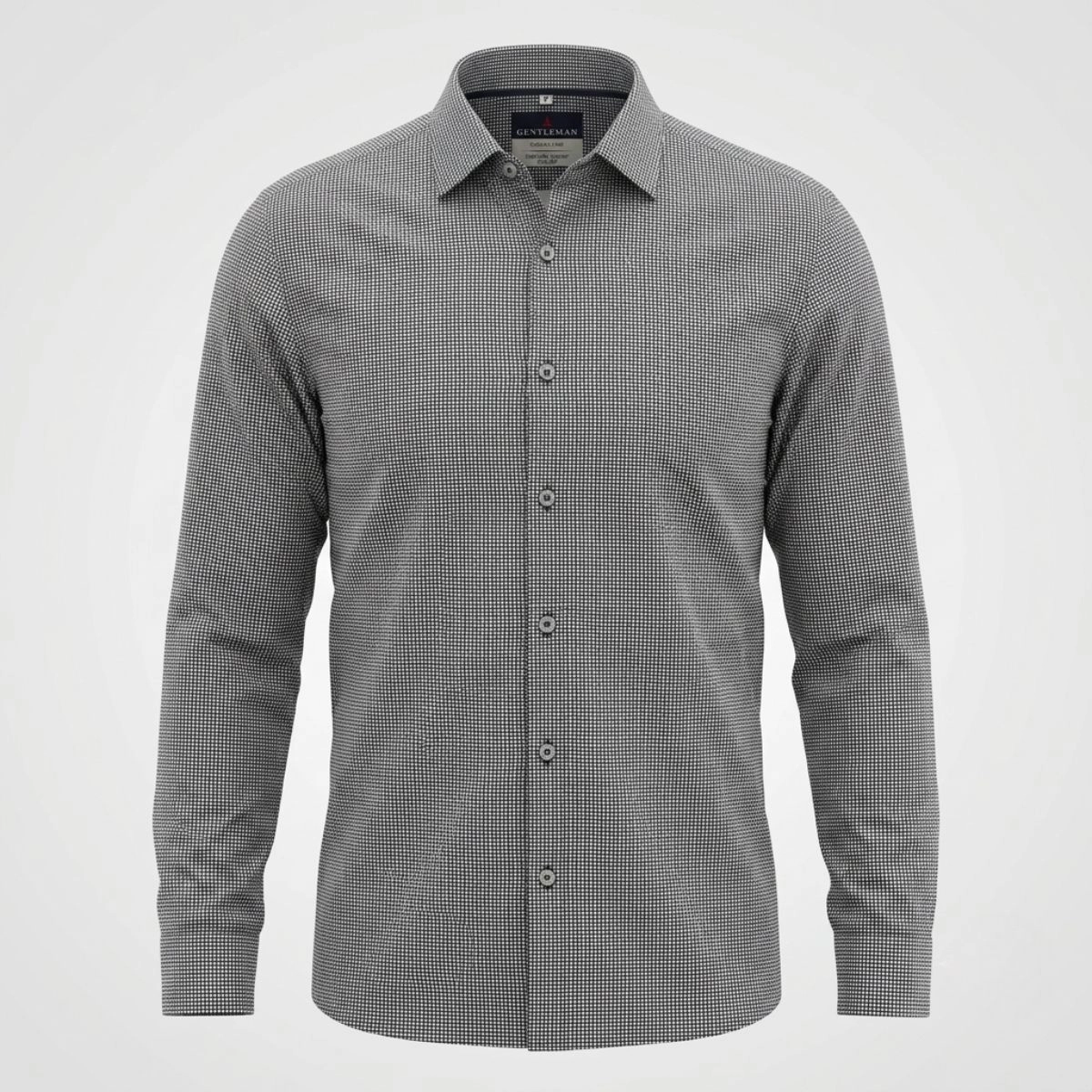 CAMISA MINIPRINT 60 AZUL
