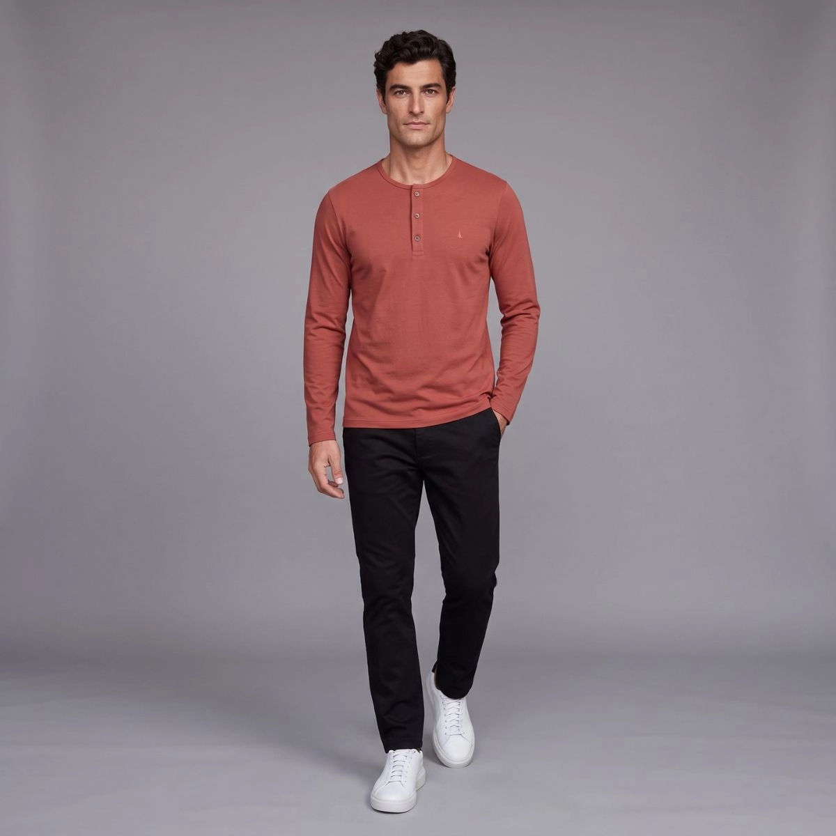 HENLEY M/L SOFT TOUCH