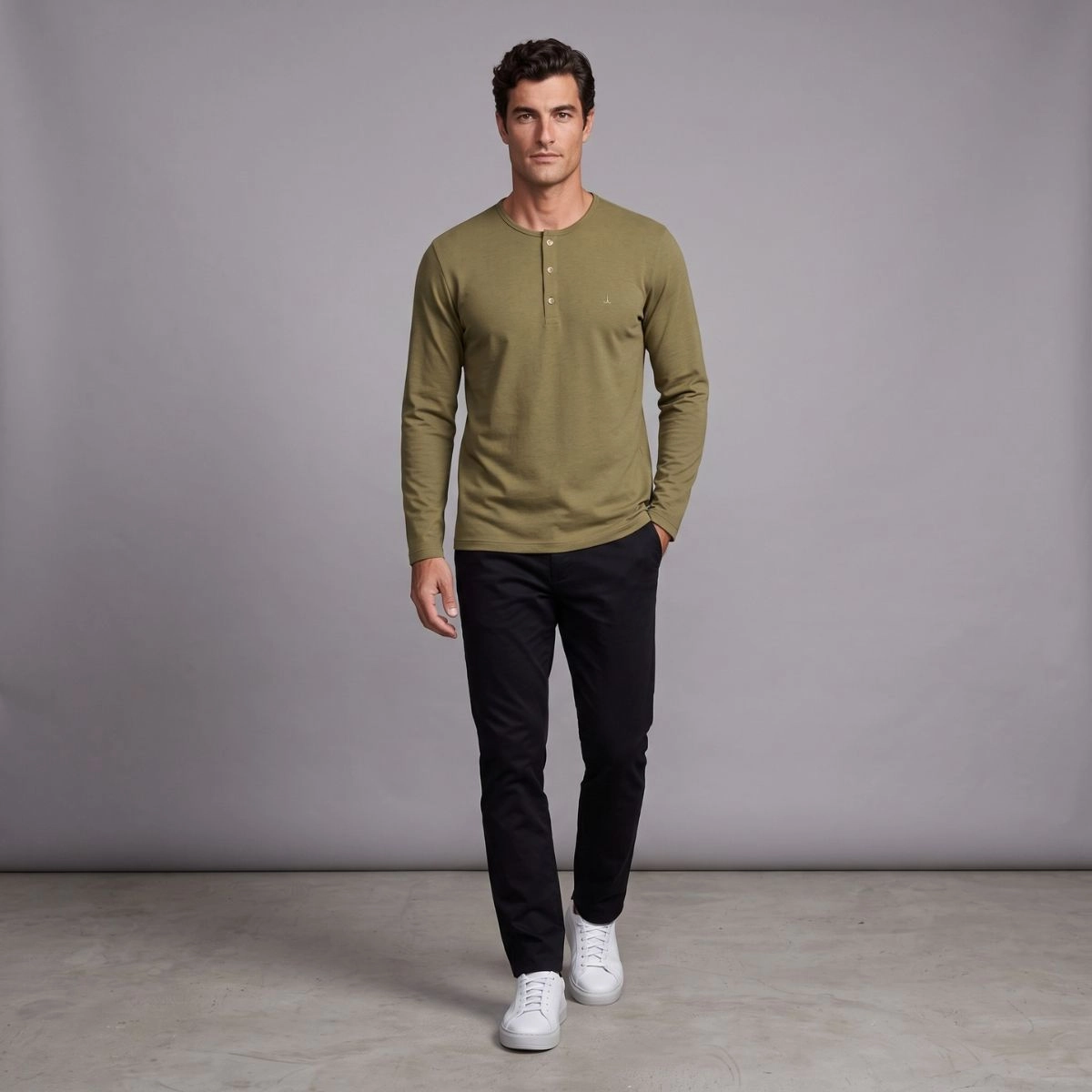 HENLEY M/L SOFT TOUCH