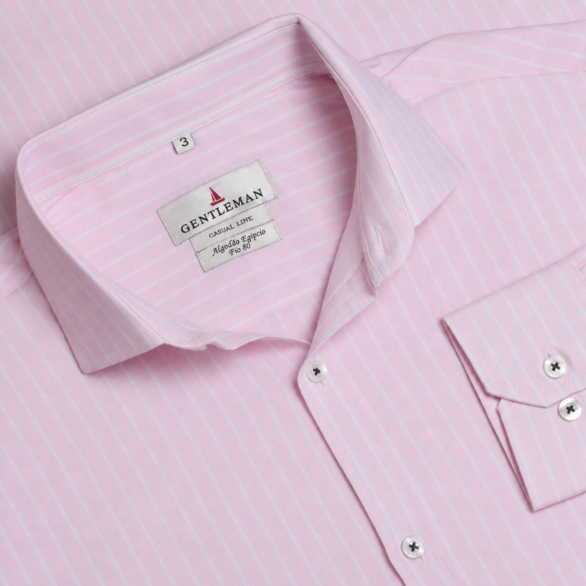CAMISA LISTRA CLASSIC ROSA