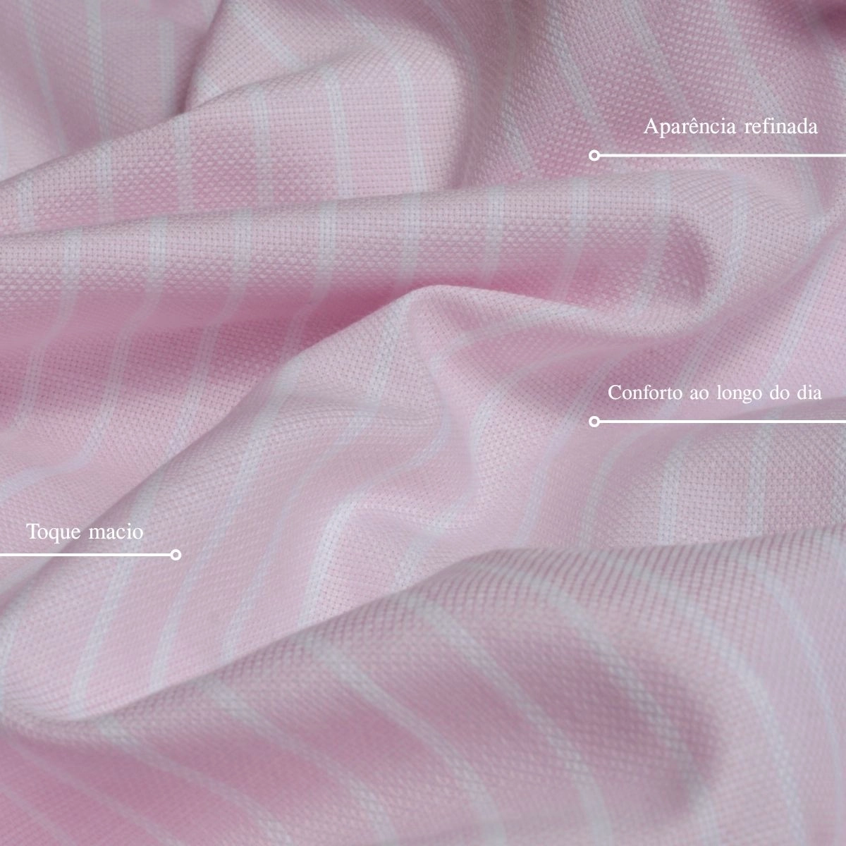 CAMISA LISTRA CLASSIC ROSA