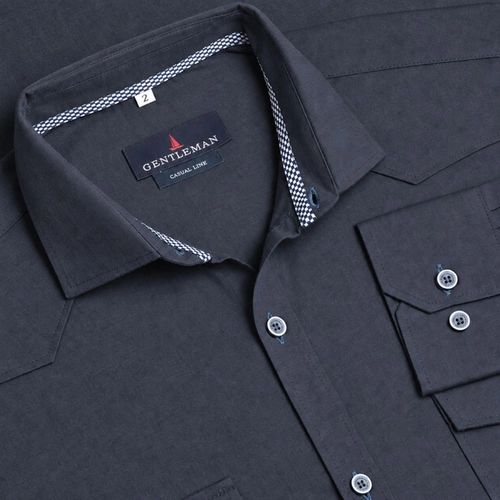 CAMISA URBAN 2 BOLSOS MARINHO