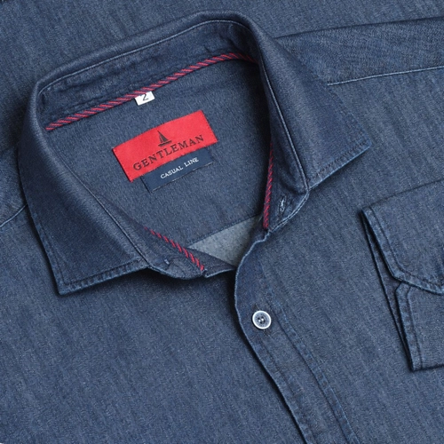 CAMISA JEANS DEEP BLUE MARINHO