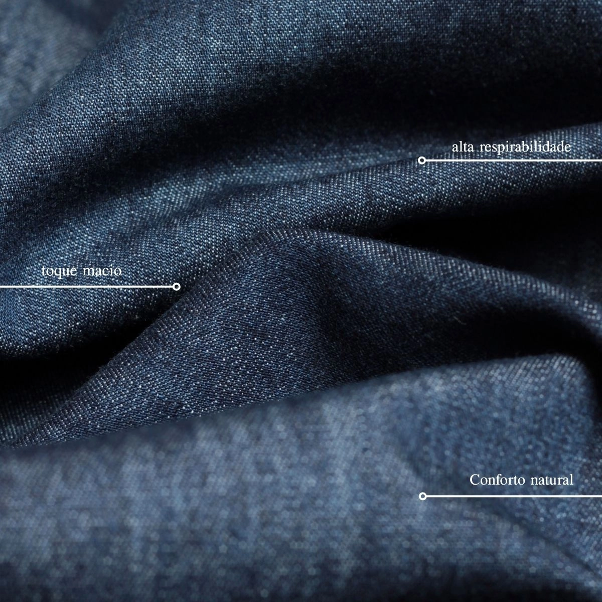 CAMISA JEANS DEEP BLUE MARINHO