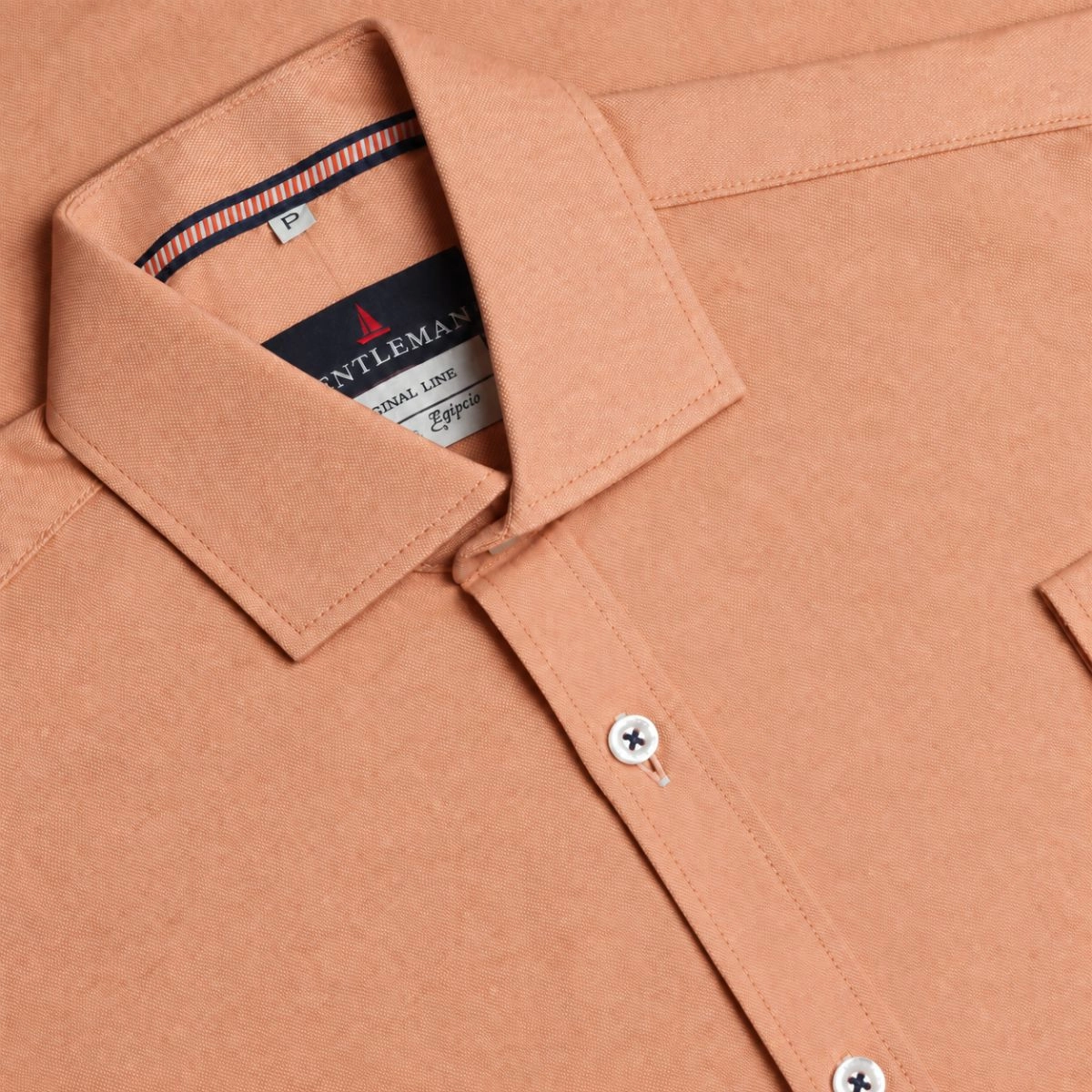 CAMISA OXFORDINE FIO 80 LARANJA