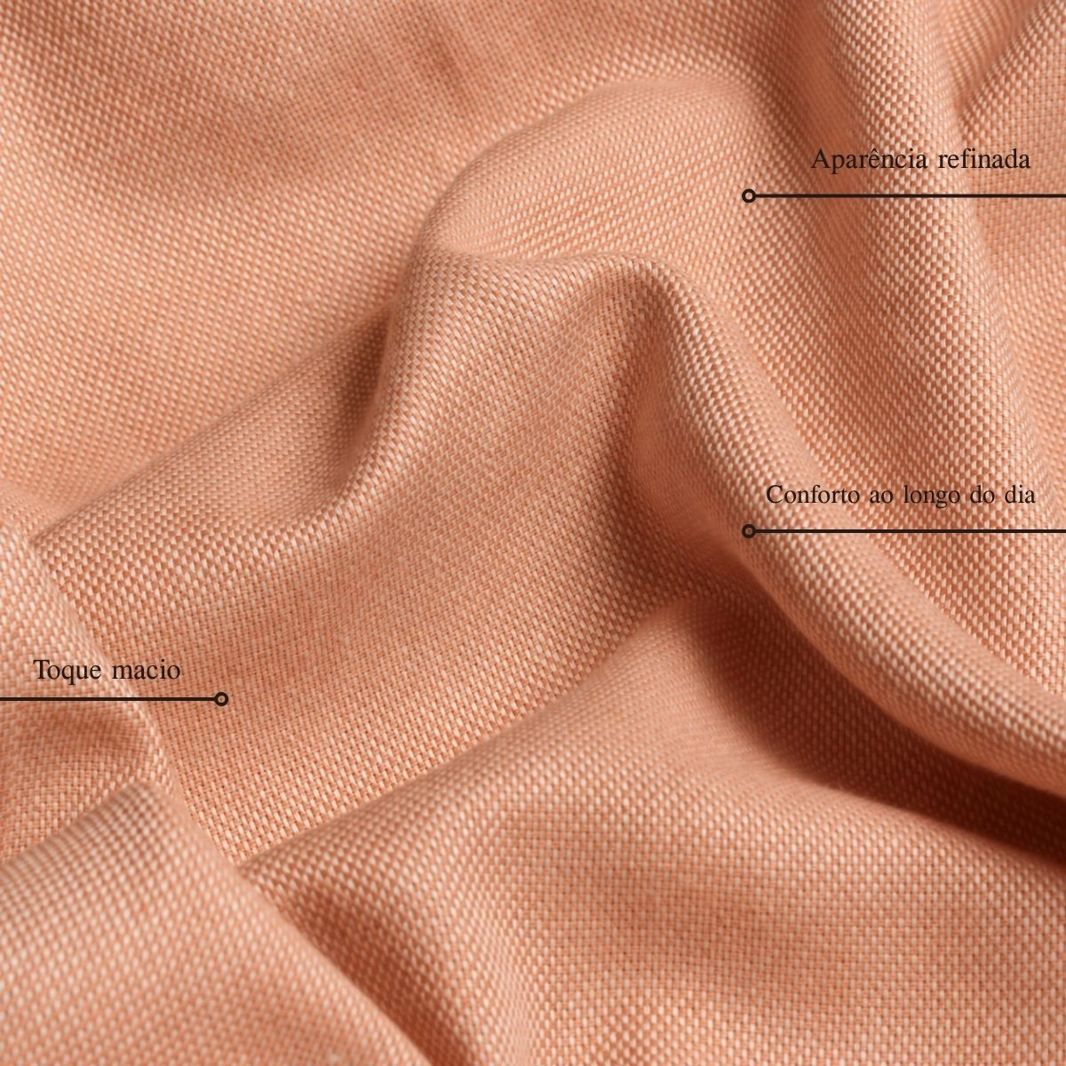 CAMISA OXFORDINE FIO 80 LARANJA