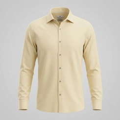 CAMISA OXFORDINE FIO 80 AMARELA