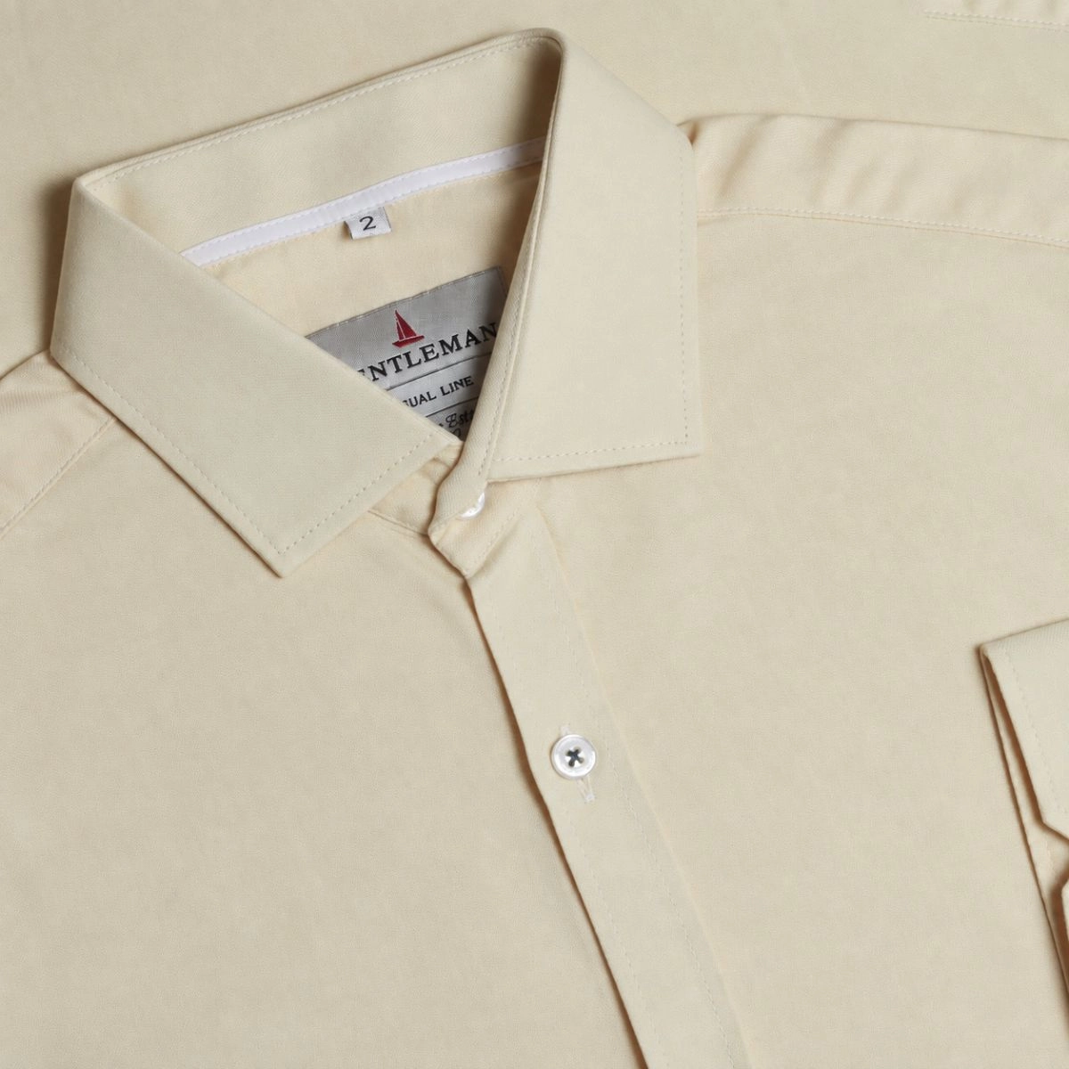 CAMISA OXFORDINE FIO 80 AMARELA