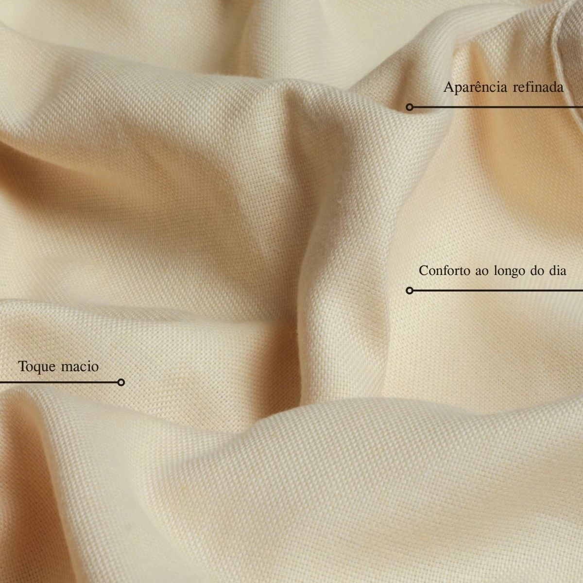CAMISA OXFORDINE FIO 80 AMARELA
