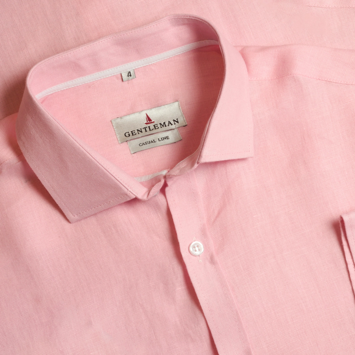 CAMISA LINHO IRLANDES ROSA