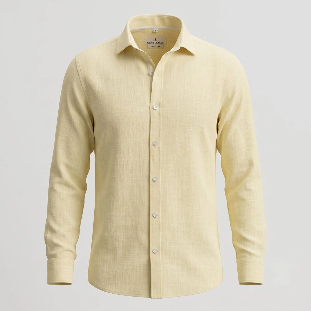 CAMISA LINHO IRLANDES AMARELO