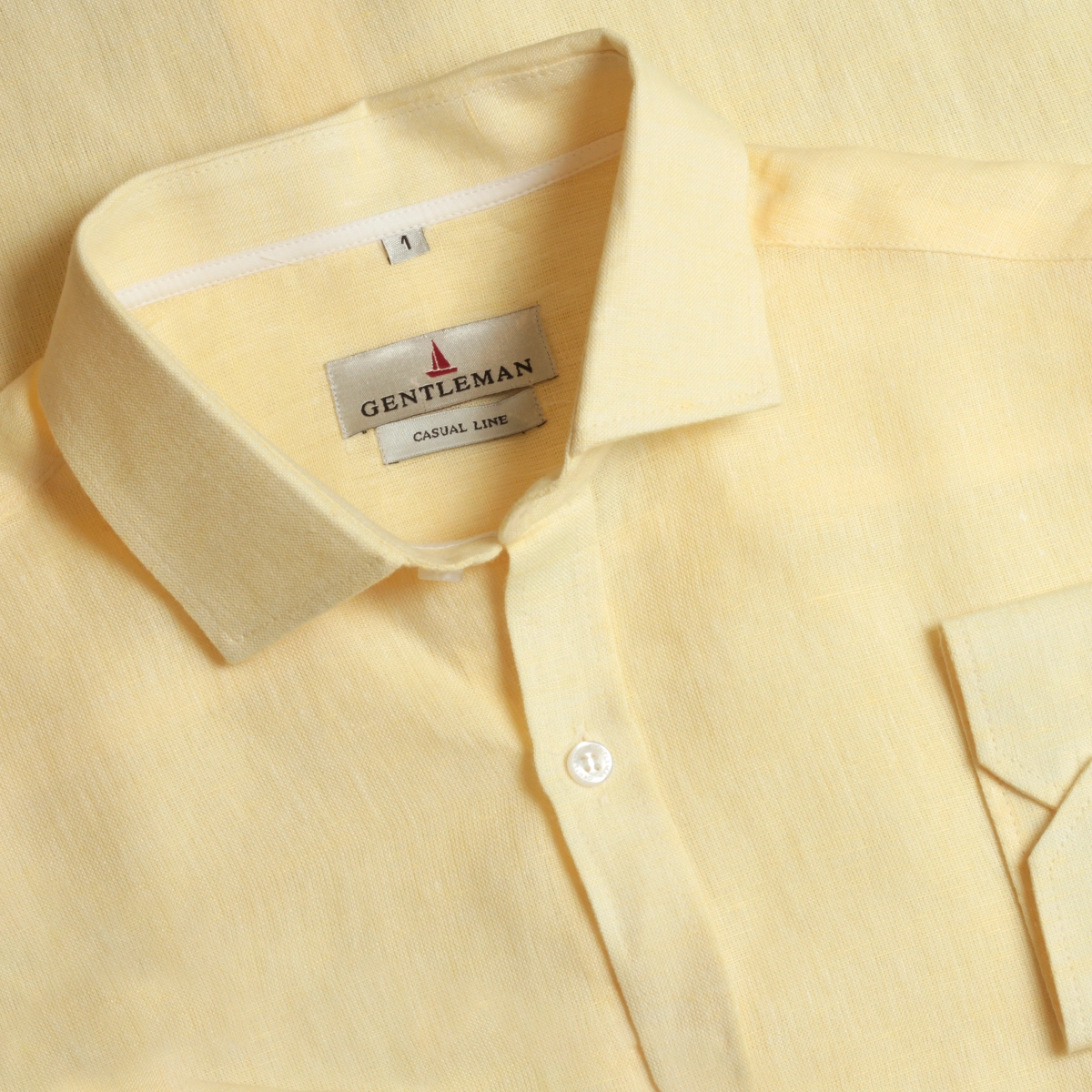 CAMISA LINHO IRLANDES AMARELO