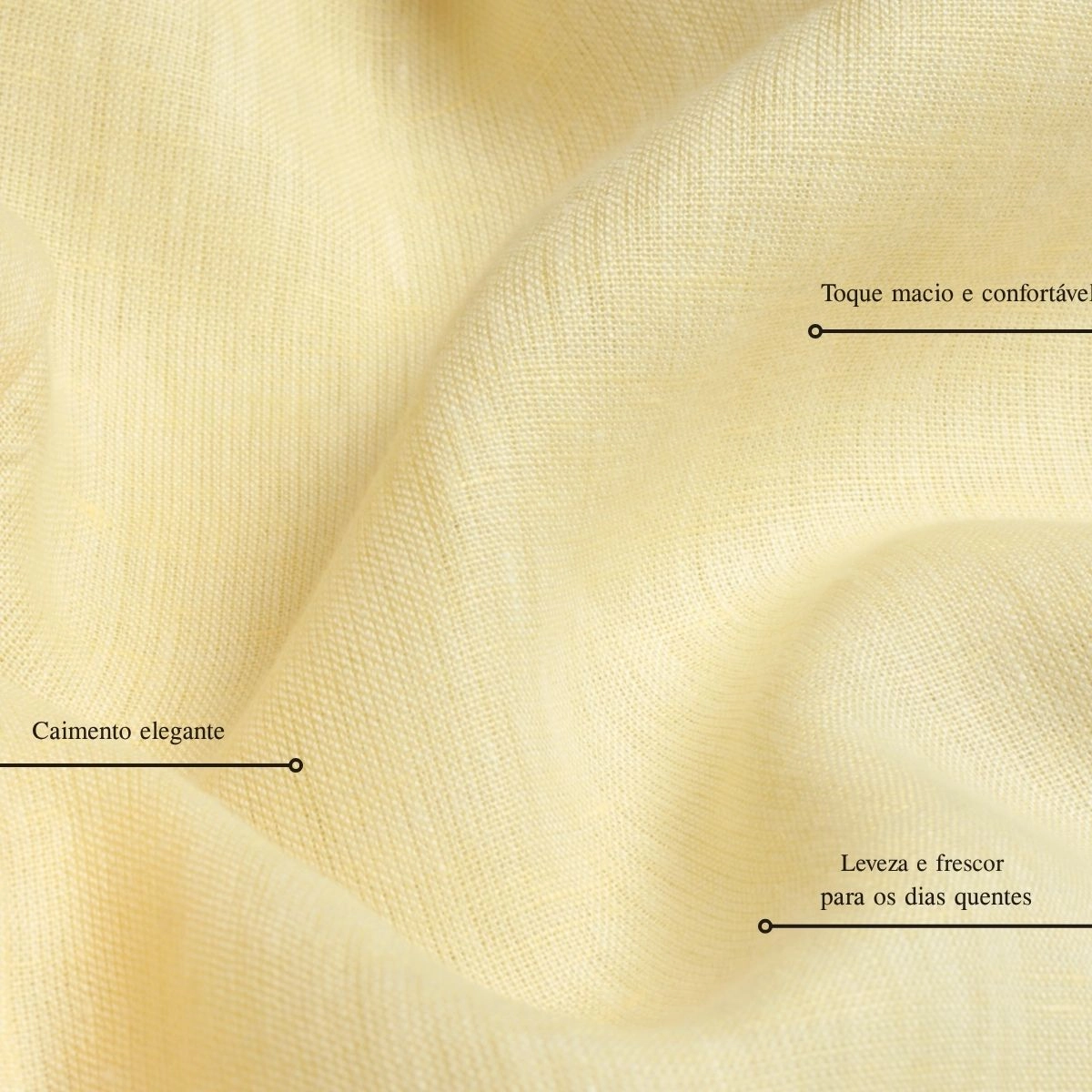 CAMISA LINHO IRLANDES AMARELO