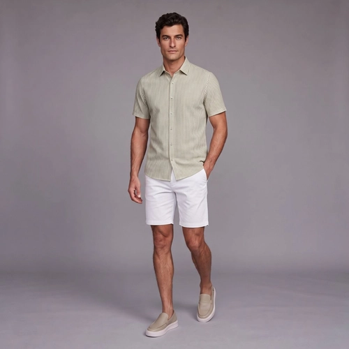 CAMISA M/C LISTRA SUMMER VERDE