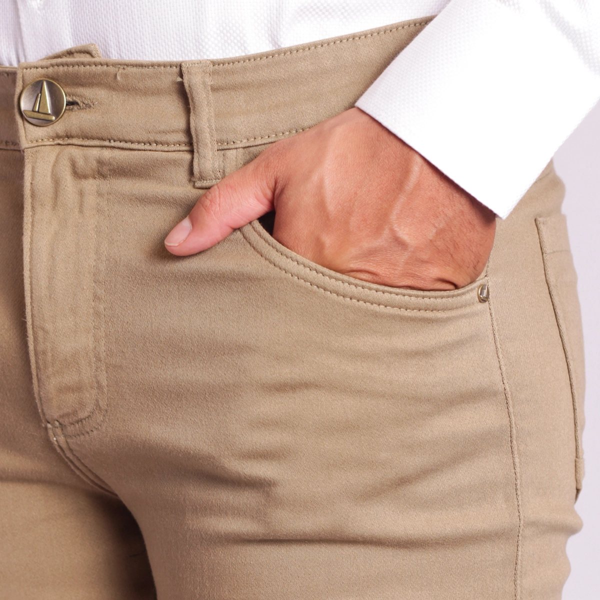 CALÇA SARJA COMFY FIVE POCKETS