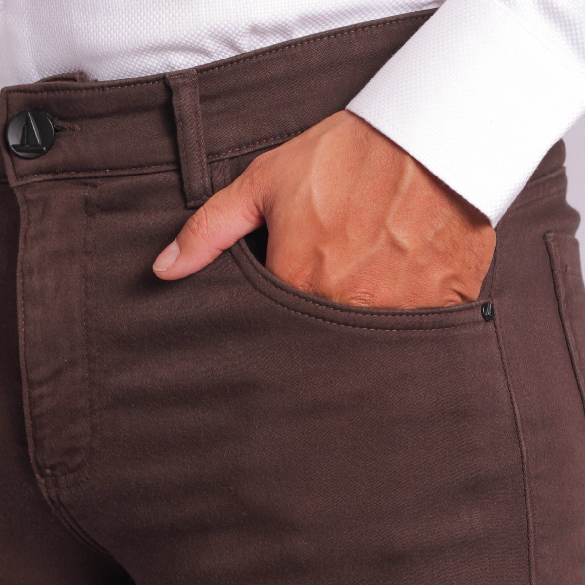 CALÇA SARJA COMFY FIVE POCKETS