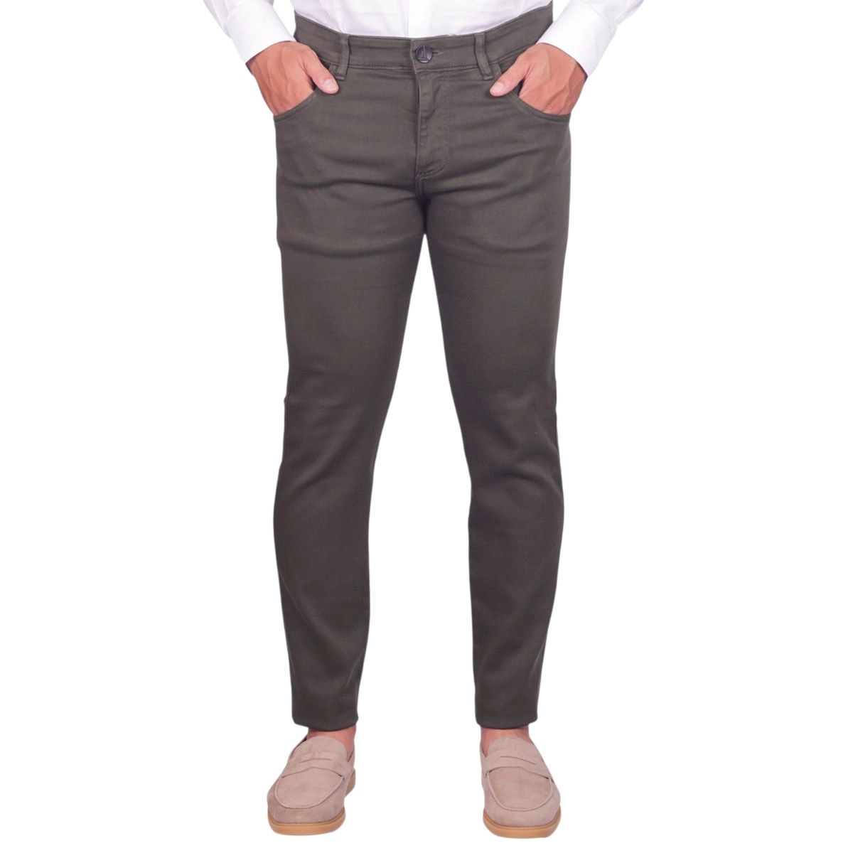 CALÇA SARJA COMFY FIVE POCKETS