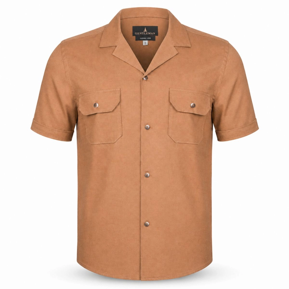 CAMISA MC GOLA CUBANA CAMEL