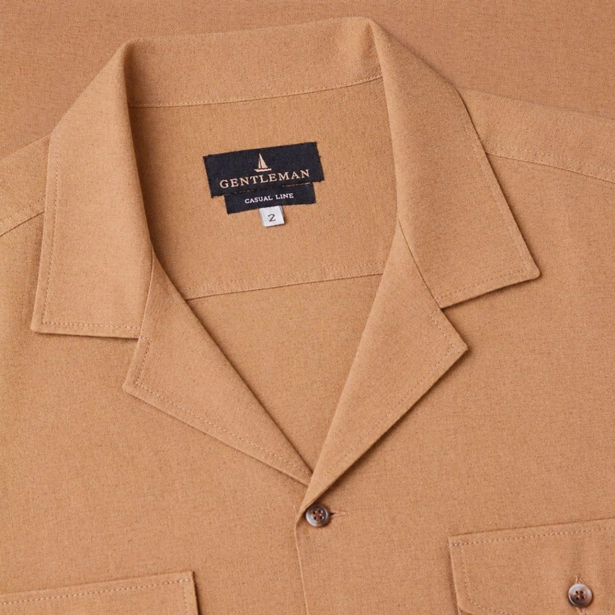 CAMISA MC GOLA CUBANA CAMEL