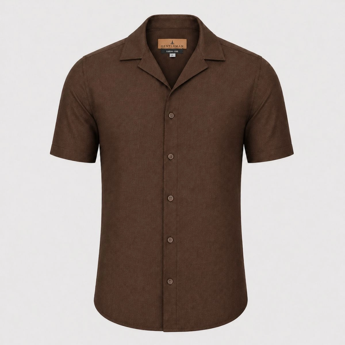 CAMISA MC GOLA CUBANA MARROM