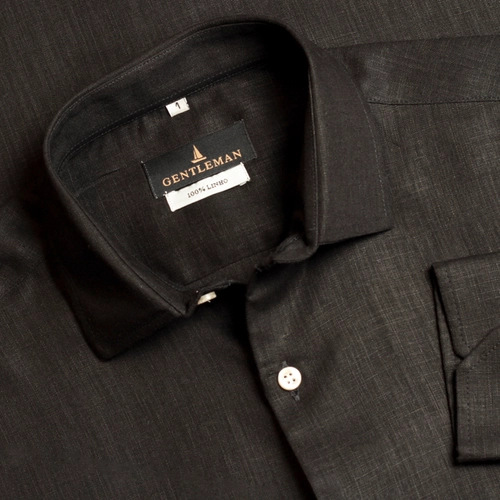CAMISA PURO LINHO PRETO