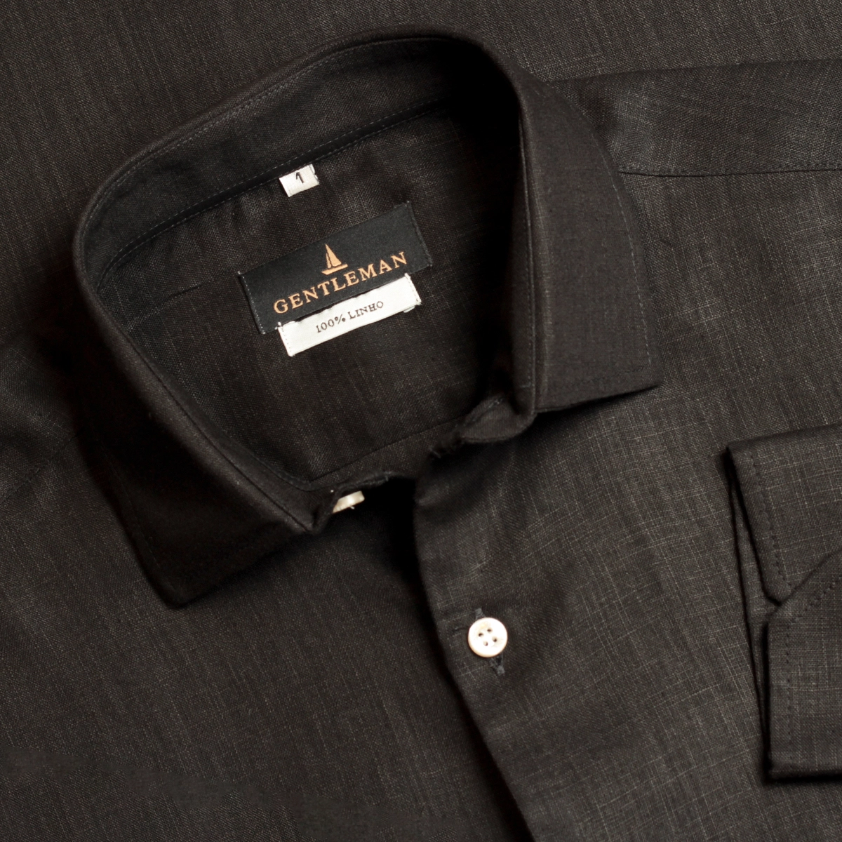 CAMISA PURO LINHO PRETO