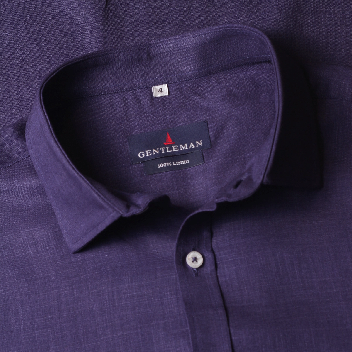 CAMISA M/C PURO LINHO MARINHO