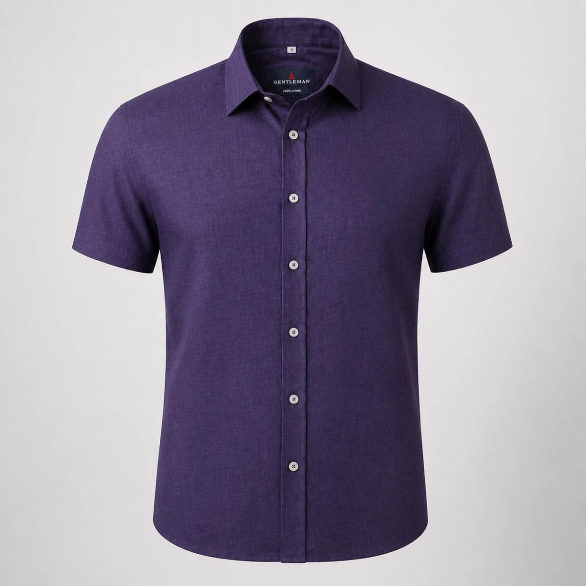 CAMISA M/C PURO LINHO MARINHO