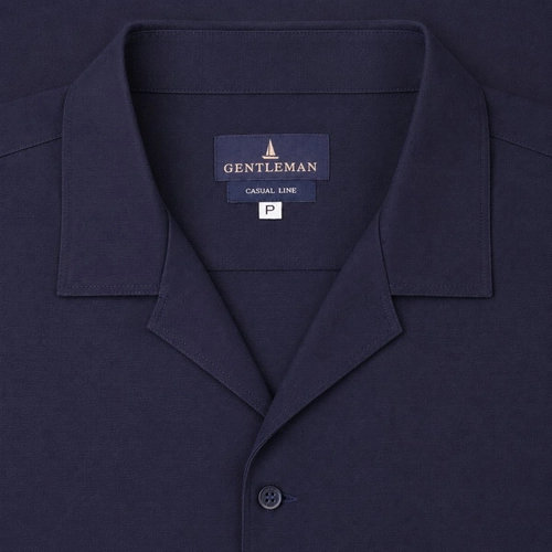 CAMISA M/C GOLA CUBANA MARINHO