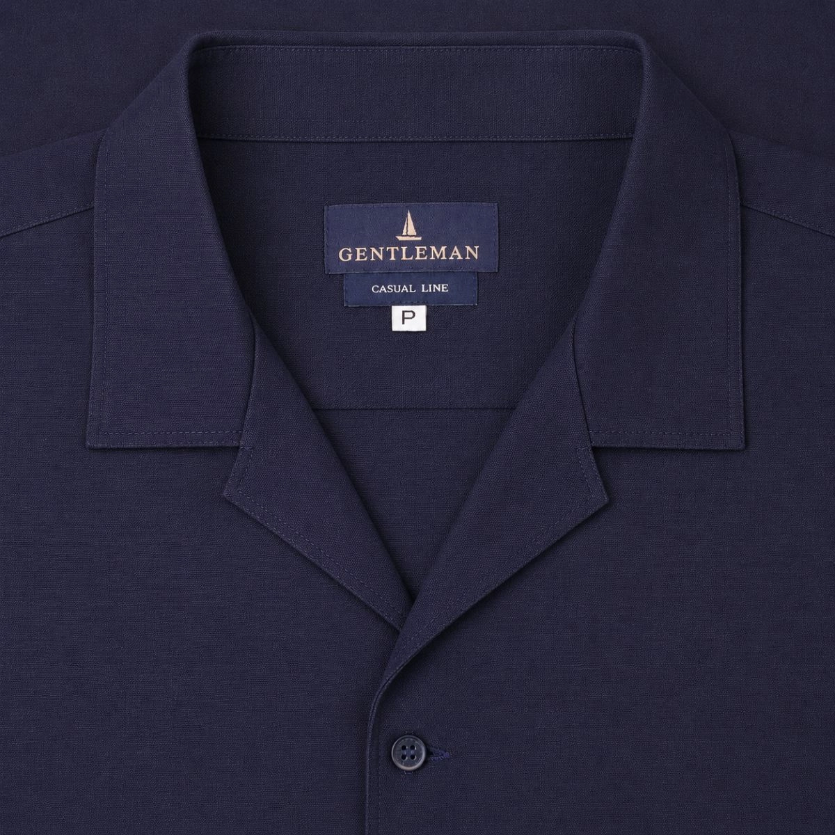 CAMISA M/C GOLA CUBANA MARINHO