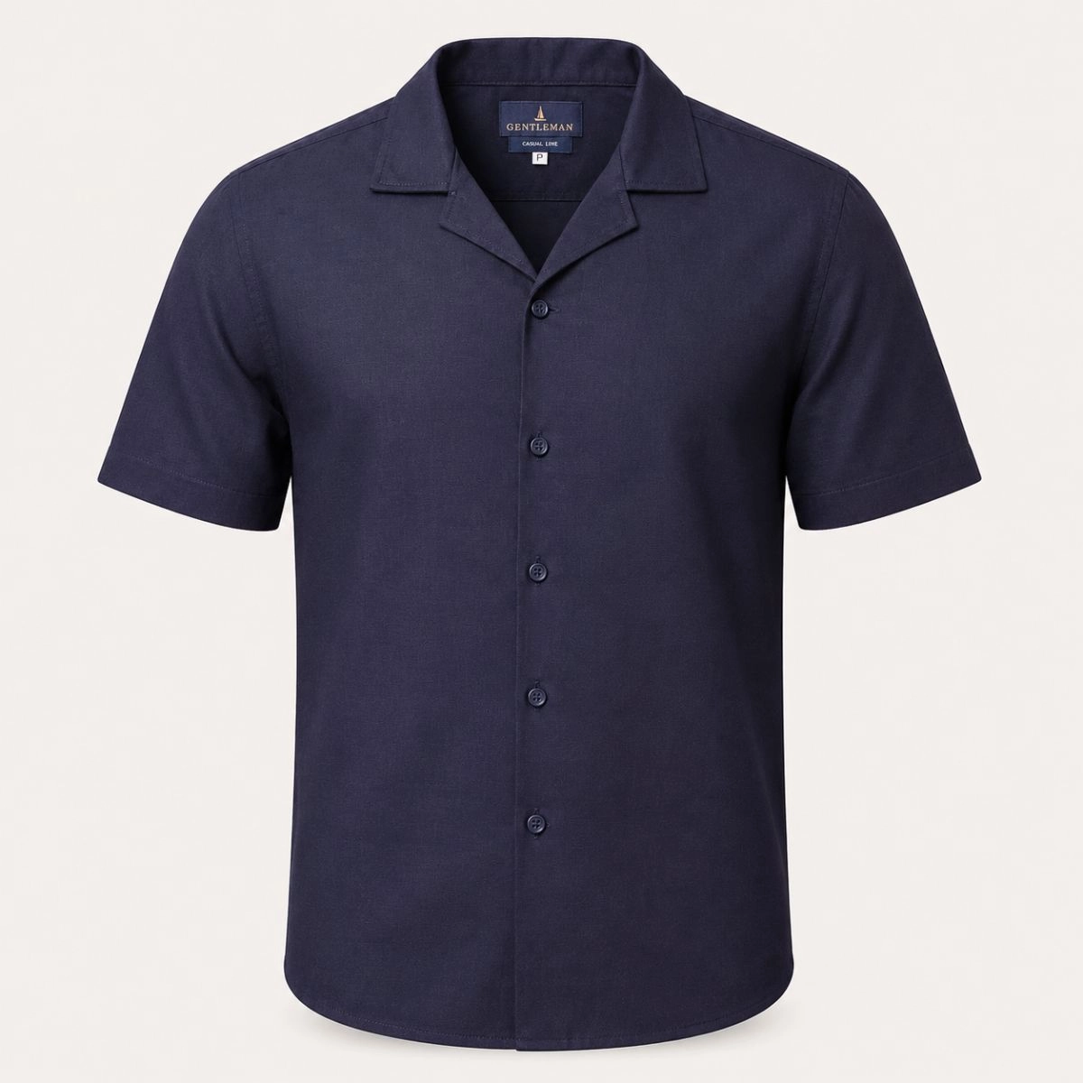 CAMISA M/C GOLA CUBANA MARINHO