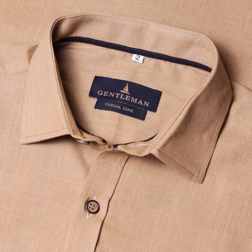 CAMISA M/C VISCOLINHO CAQUI
