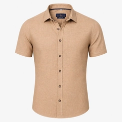 CAMISA M/C VISCOLINHO CAQUI