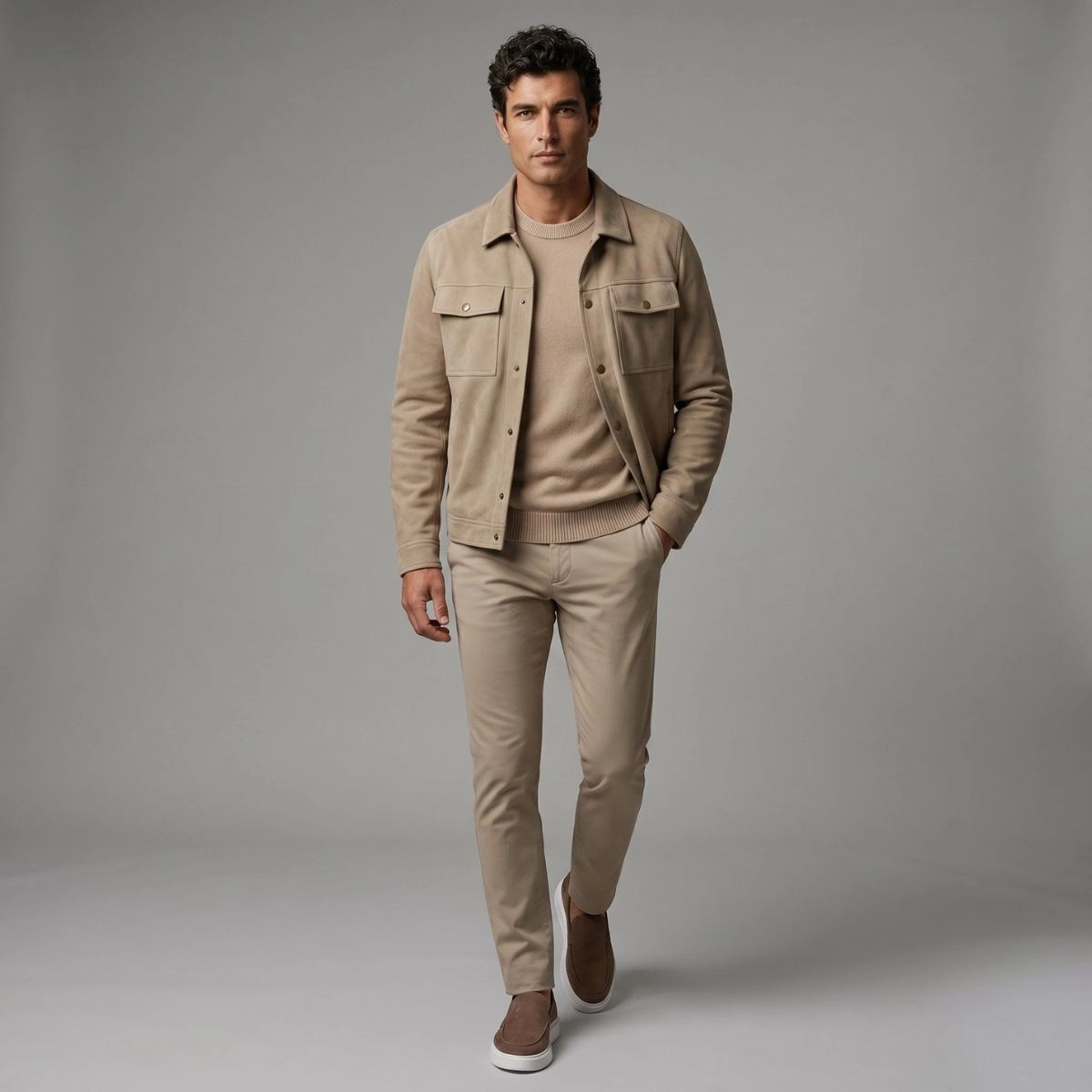 JAQUETA SUEDE NEW YORK