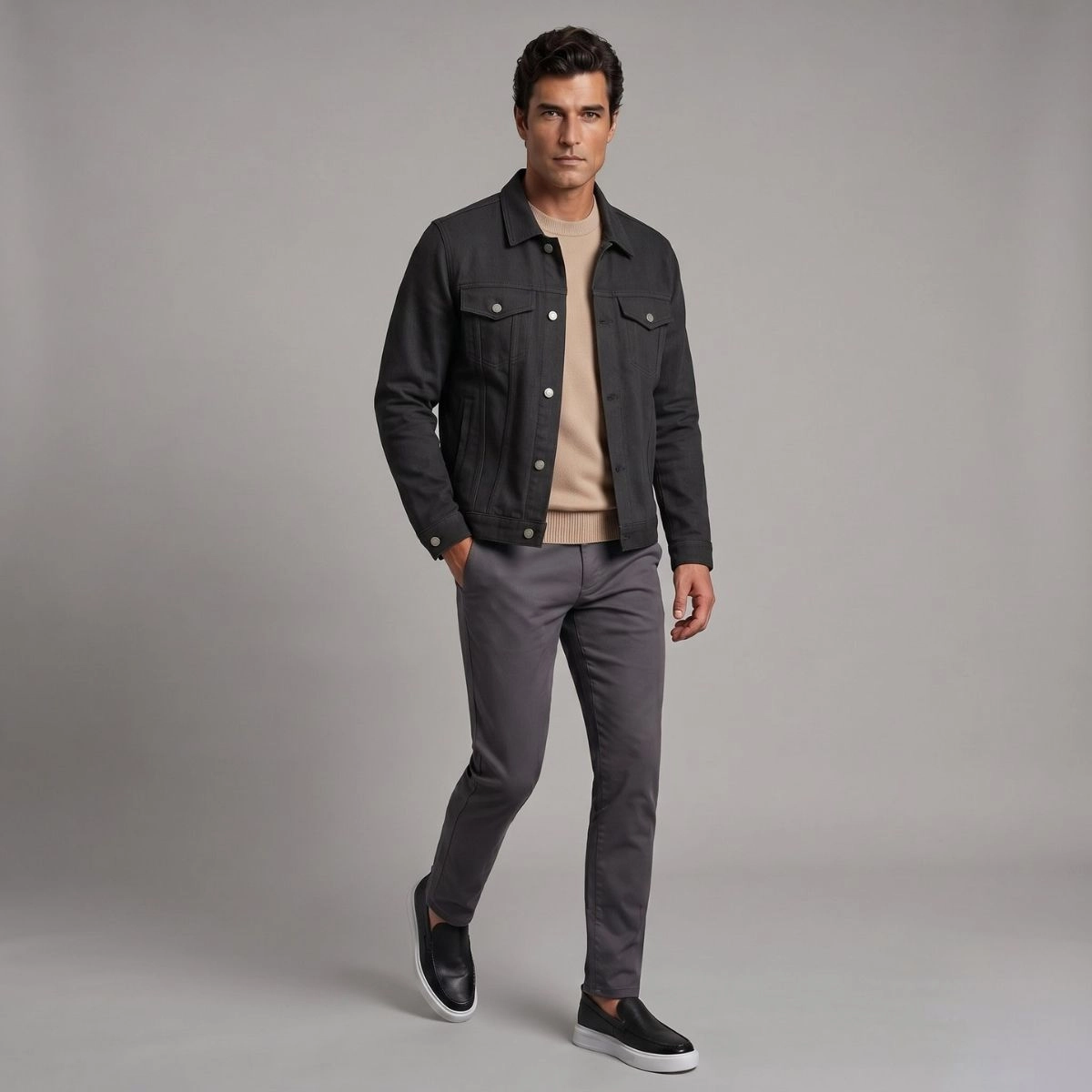 JAQUETA TRUCKER STRETCH
