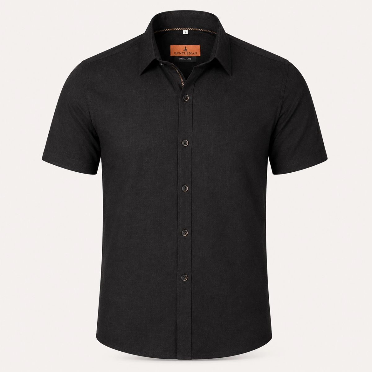CAMISA M/C VISCOLINHO PRETO