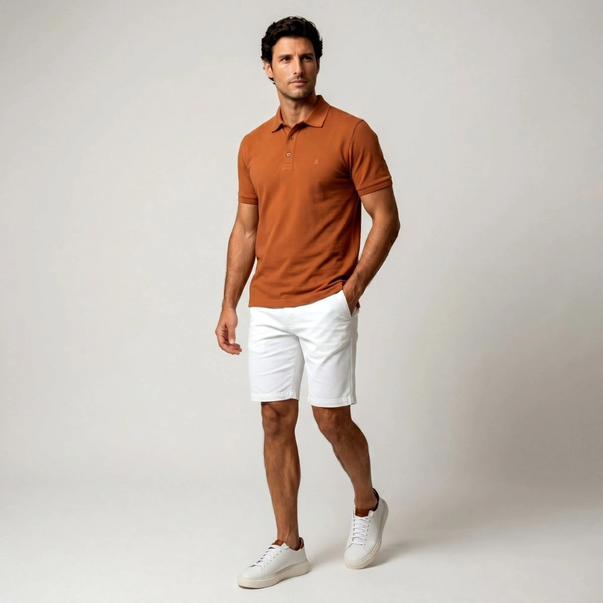 POLO ELASTANO GOLA ALFAIATARIA