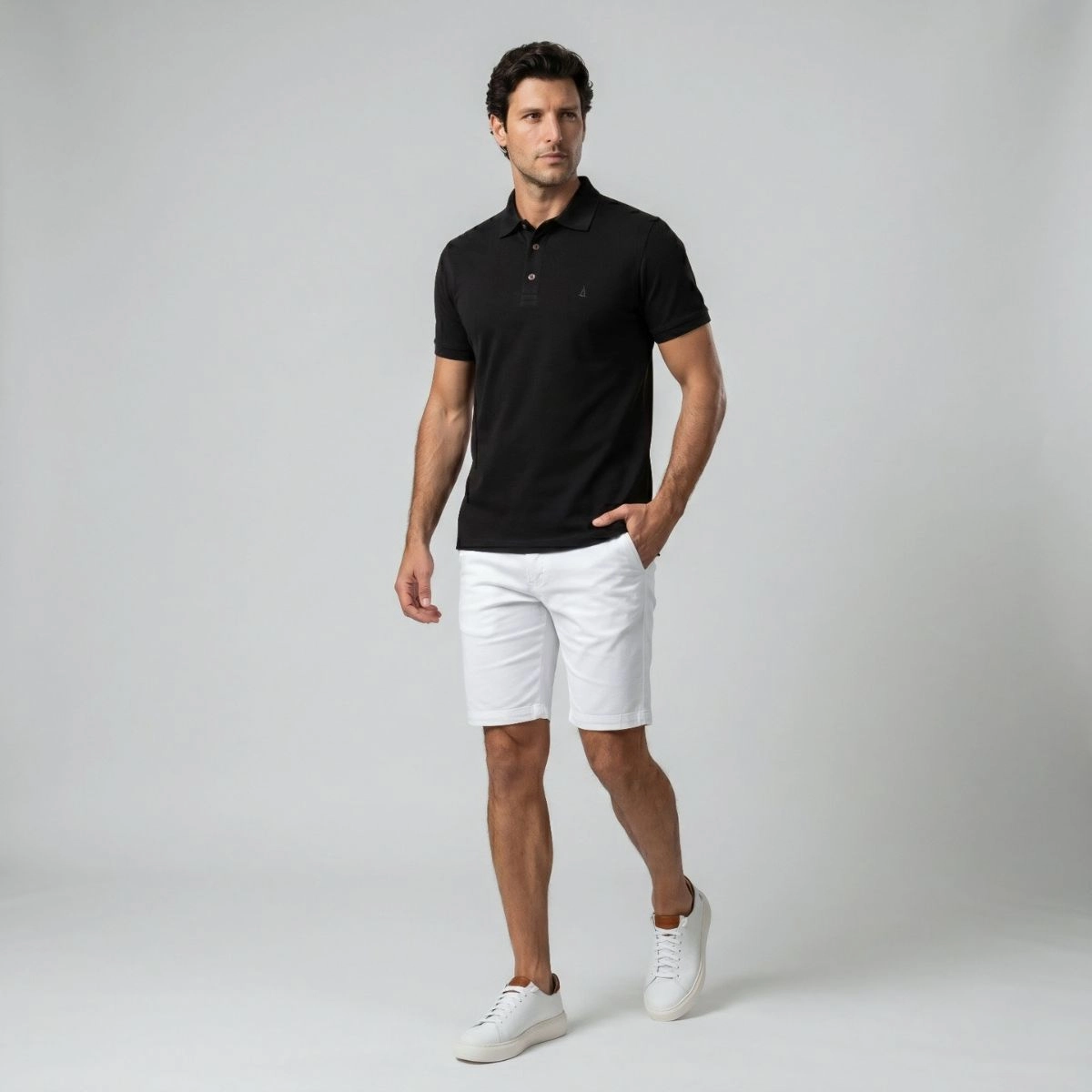 POLO ELASTANO GOLA ALFAIATARIA