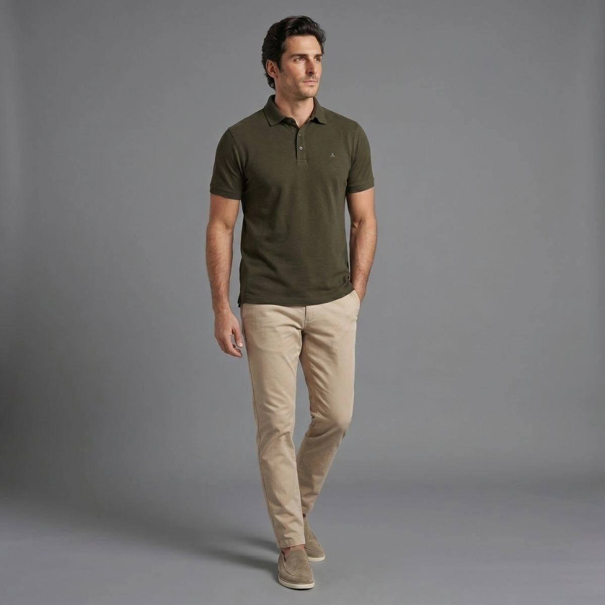 POLO ELASTANO GOLA ALFAIATARIA