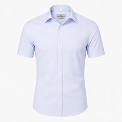 CAMISA M/C WORK TECH AZUL