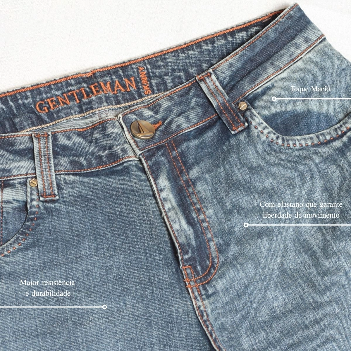 CALÇA JEANS DELAVÉ