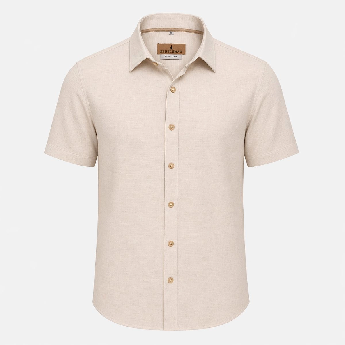 CAMISA M/C BLEND LINHO OFFWHITE