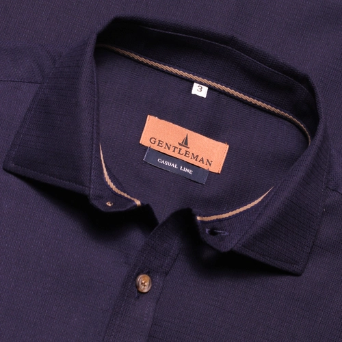 CAMISA M/C BLEND LINHO MARINHO