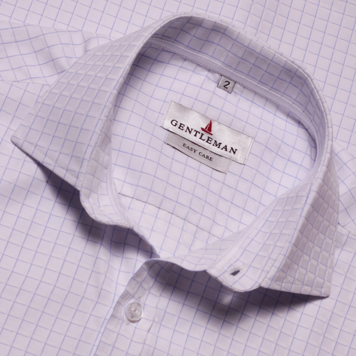 CAMISA M/C TECH QUADRICULADA AZUL