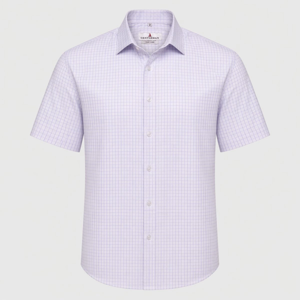 CAMISA M/C TECH QUADRICULADA AZUL