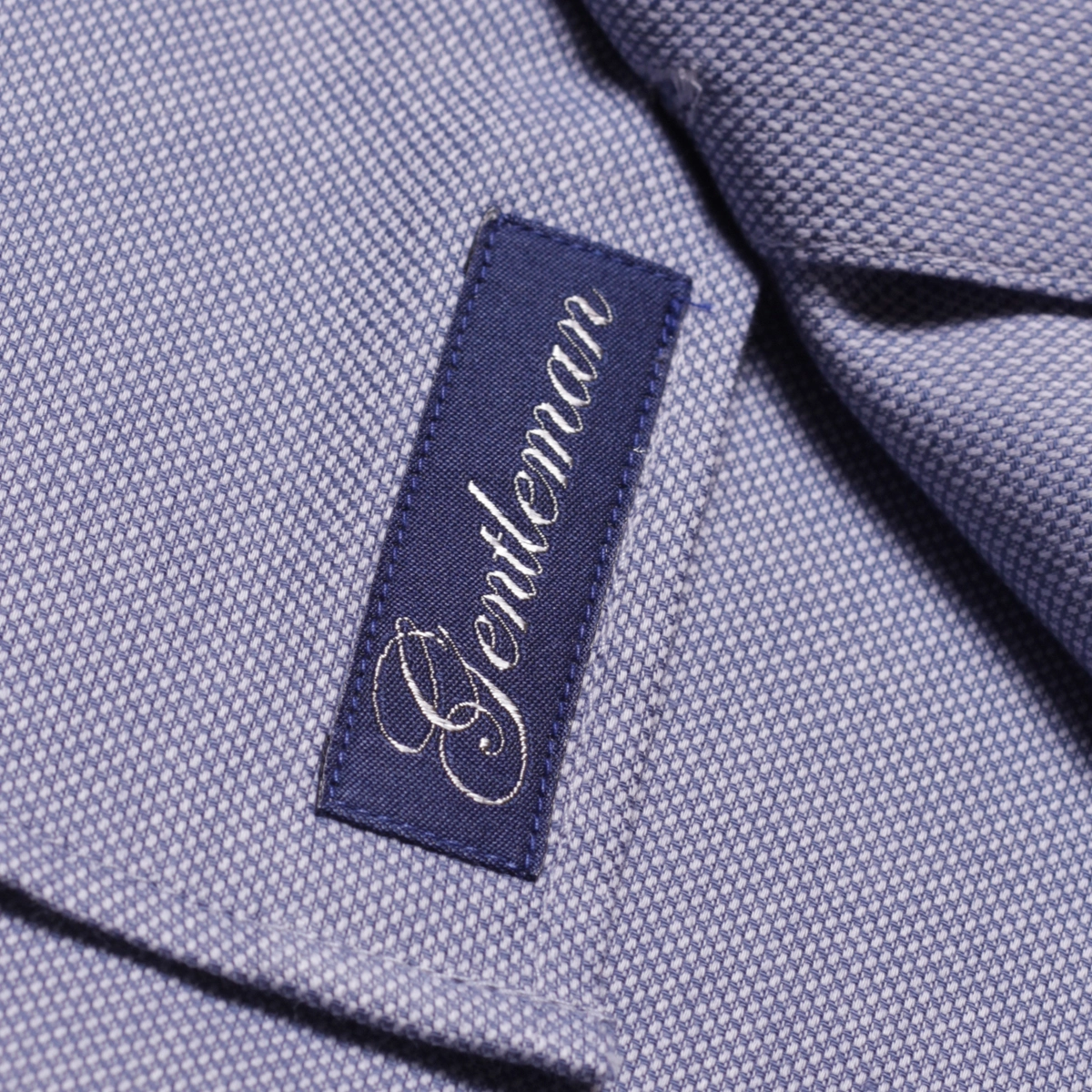 CAMISA FIO 80 MAQUINETA AZUL