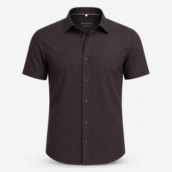 CAMISA M/C BLEND LINHO PRETO