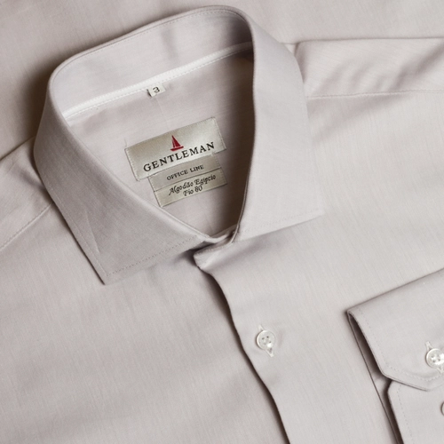 CAMISA ESPINHA DE PEIXE 80 CINZA