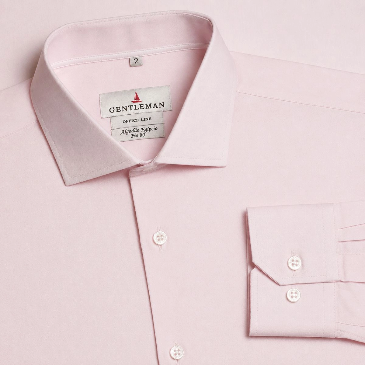 CAMISA ESPINHA DE PEIXE 80 ROSA